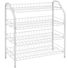 Этажерка д/обуви 4 полки белый ЭТ1/МБ