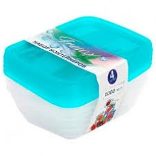 Набор контейнеров Fresco 4шт 1000мл Набор контейнеров Fresco 4шт 1000мл