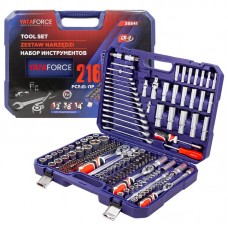Набор инструментов - 216 предметов 1/4", 3/8", 1/2" YF-38841 52566
