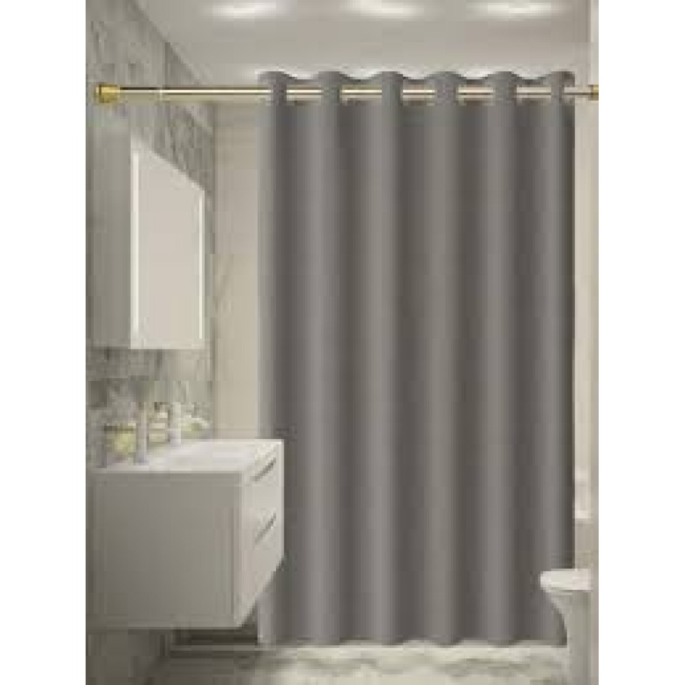 Шторка для ванной с люверсами 180*180 Модерн серая