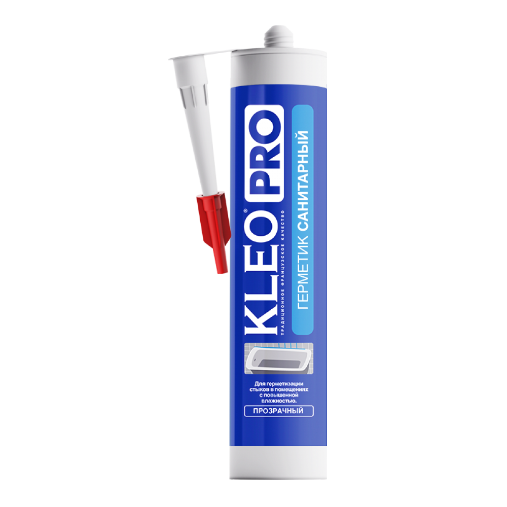 Герметик силиконовый Санитарный Бесцветный KLEO PRO 280мл.