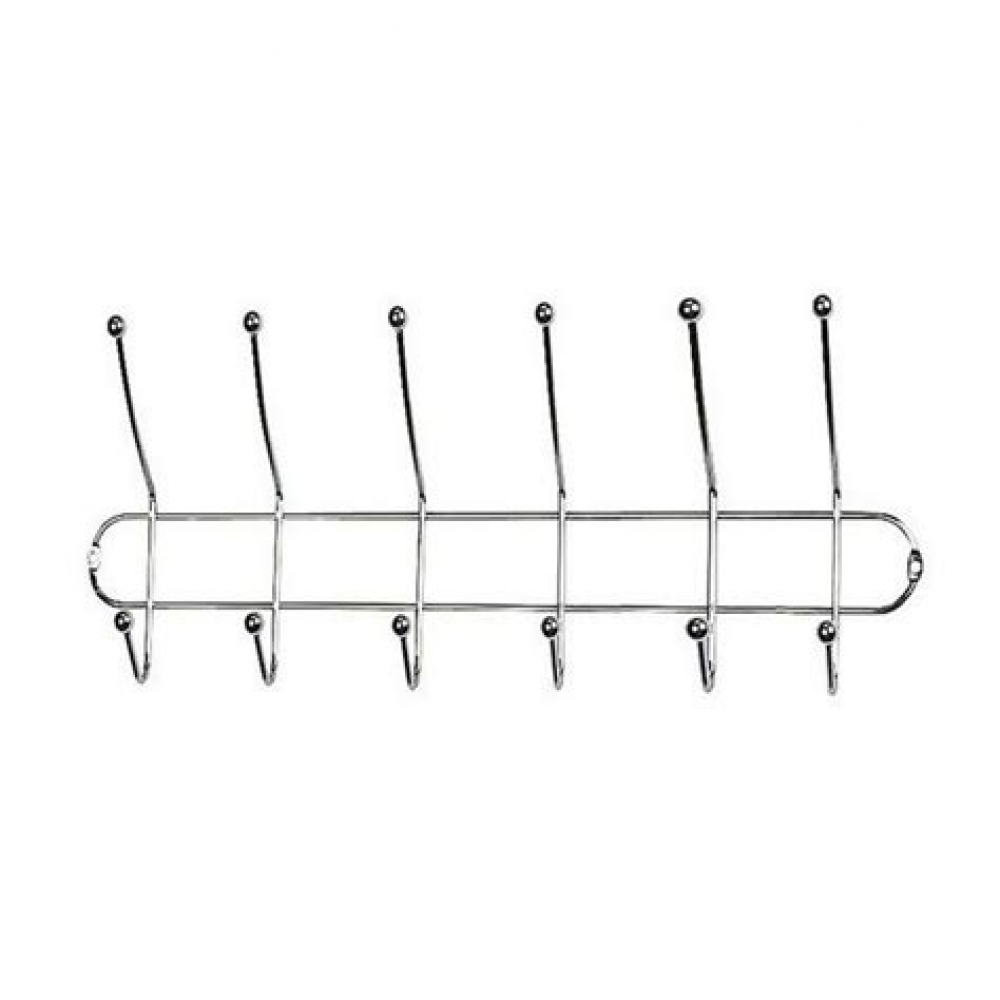Вешалка 6 крючков металлическая Scaffali 109120