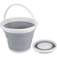 Ведро 10л складное круглое Рыжий кот 003918