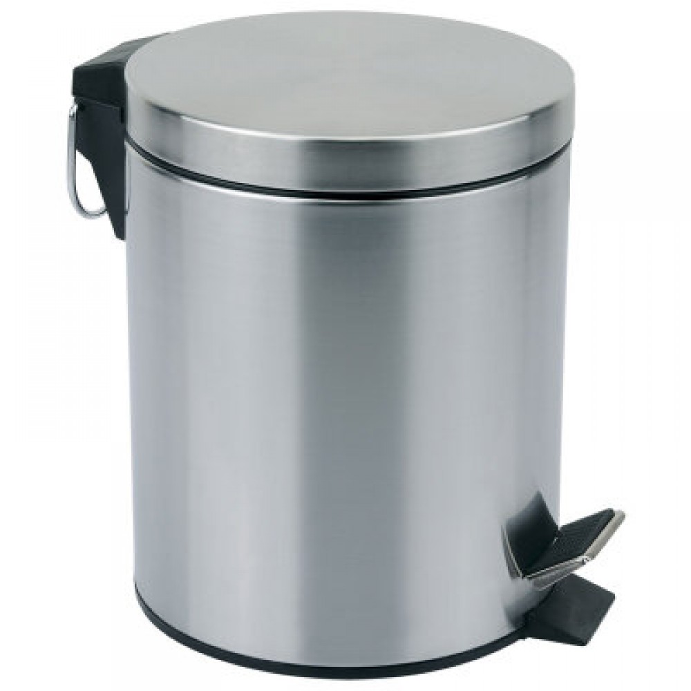 Ведро 5л с педалью хром матовое круглое DBM-015 Рыжий кот 310430 Ведро 5л с педалью хром матовое круглое DBM-015 Рыжий кот 310430