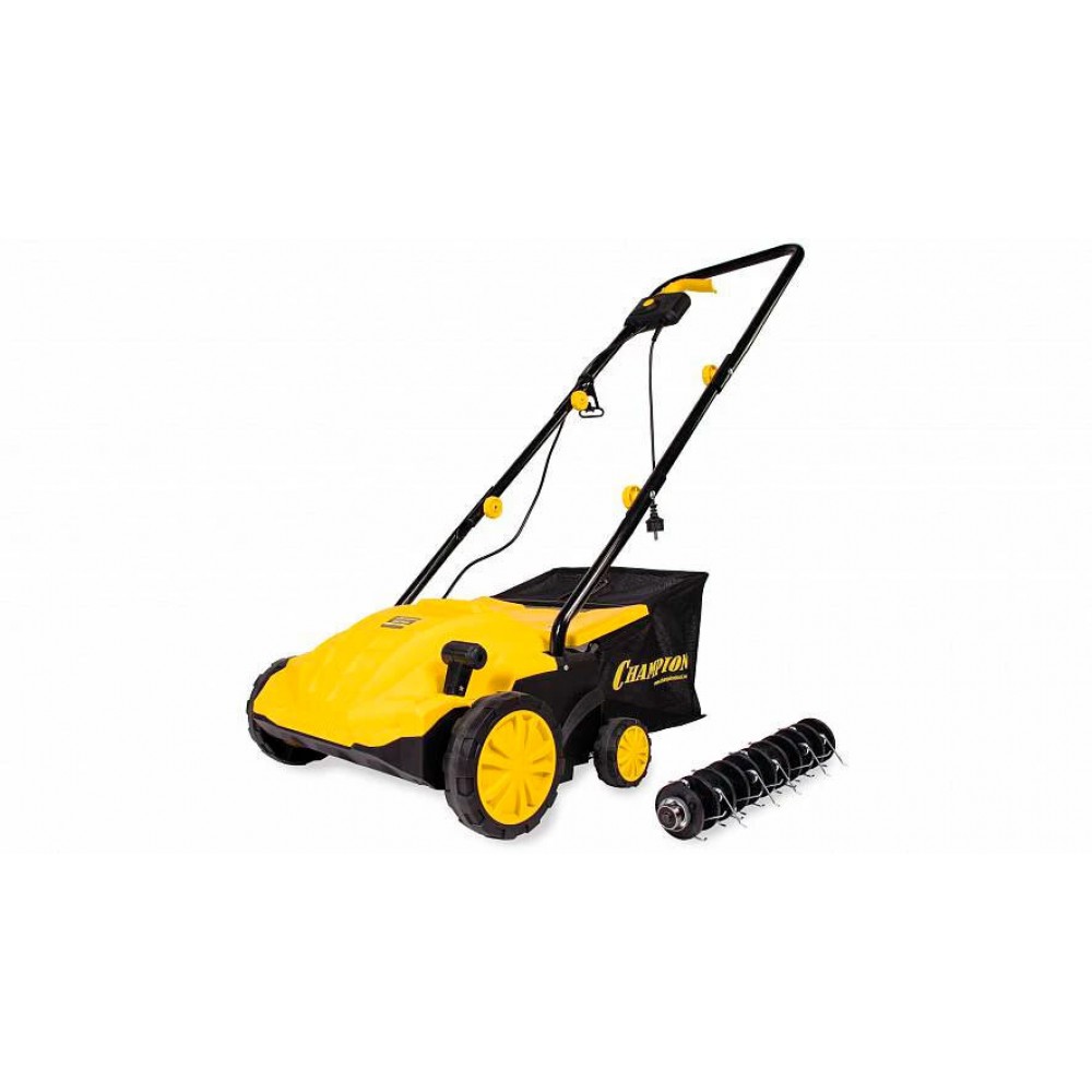 Скарификатор электрический CHAMPION ESC1840 (1,8 кВт, 400 мм, 55л, 12 кг, 2в1)