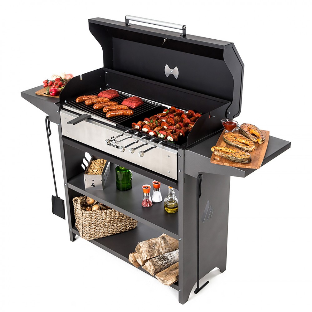 Мангал-гриль стационарный Professional Optima BBQ POB 3000 158*44*111 862-218