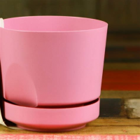 Кашпо Тренд 0,8л пудровый КШ-4104