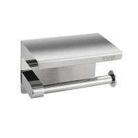 Держатель д/т.бумаги с полочкой BRIMIX хром 79902