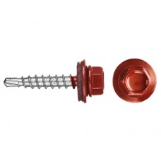 Саморез кровельный 4,8*19 RAL 3011 Красный (уп. 70штук) 