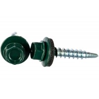 Саморез кровельный 4,8*19 RAL 6005 Темно-зеленый (уп. 70штук) 275520