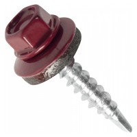Саморез кровельный 5,5* 19 RAL 3005 Темно-красный (уп. 14штук) 353060 ХХХХХХХХХХХХХ