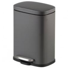 Ведро для мусора с микролифтом 5л серый Delphinium 101217