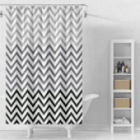 Шторка для ванной 180*200 пвх Зигзаг Delphinium 12 колец 104207