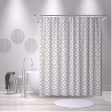 Шторка для ванной 180*200 п/э Магнус Delphinium 12 колец 104271
