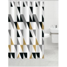 Шторка для ванной 180*200 п/э Прайм Delphinium 12 колец 104259