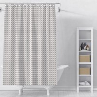 Шторка для ванной 180*180 пвх Уно Delphinium 12 колец коричневый 104276
