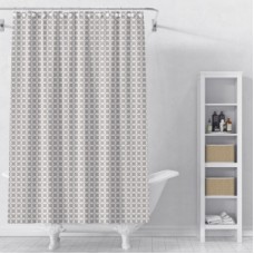 Шторка для ванной 180*180 пвх Уно Delphinium 12 колец коричневый 104276
