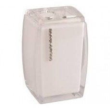 Стакан для зубных щеток пластик White cristal Delphinium 106064