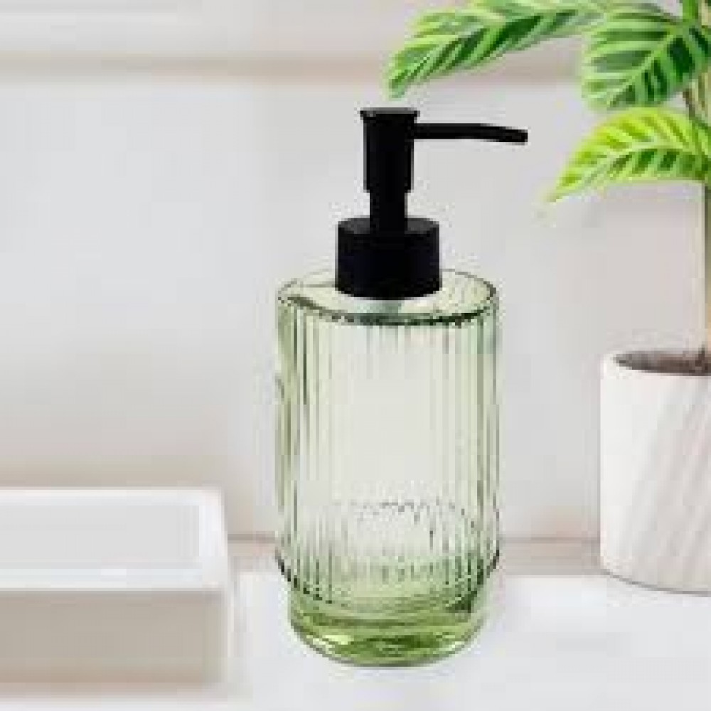 Дозатор для жидкого мыла стекло Оливия Delphinium 106147