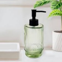 Дозатор для жидкого мыла стекло Оливия Delphinium 106147