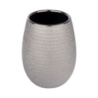 Стакан для зубных щеток керамика Zenfort Silver/106678