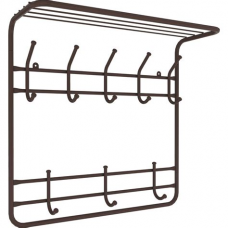Вешалка 2 яруса 60 коричневый ВСП8КОР