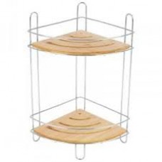 Полка д/ванной угловая 2 яруса BAMBOO-04 101246