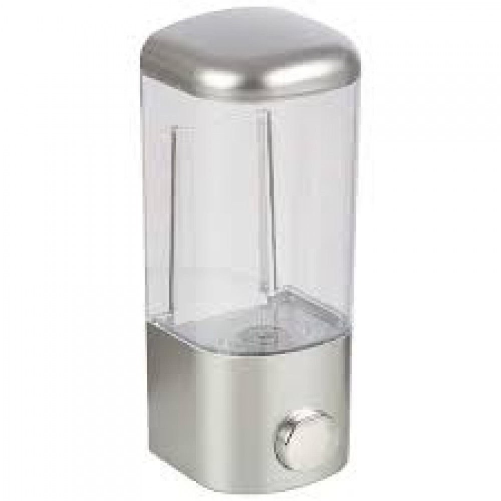 Дозатор д/жидк.мыла 450мл Рыжий кот AH-191 пластик серебро 008527