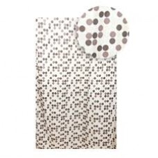 Шторка для ванной 180*200 п/э Кофе Delphinium 12 колец 104092