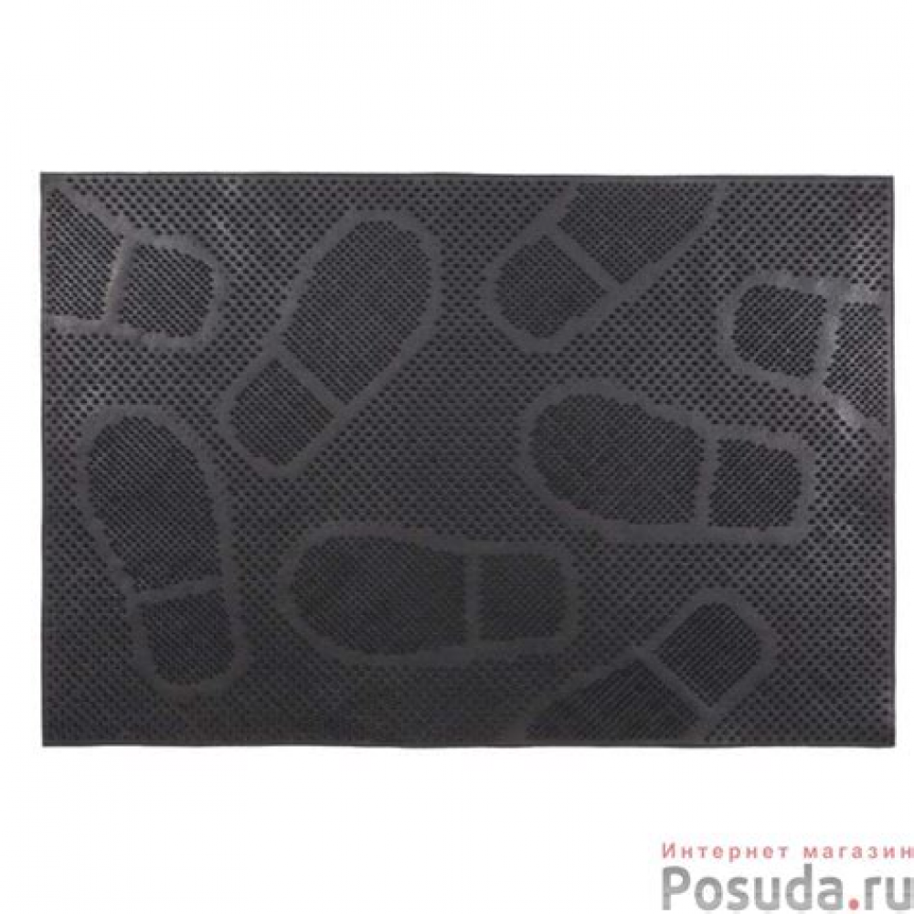 Коврик придверный резиновый 40х60 Следы