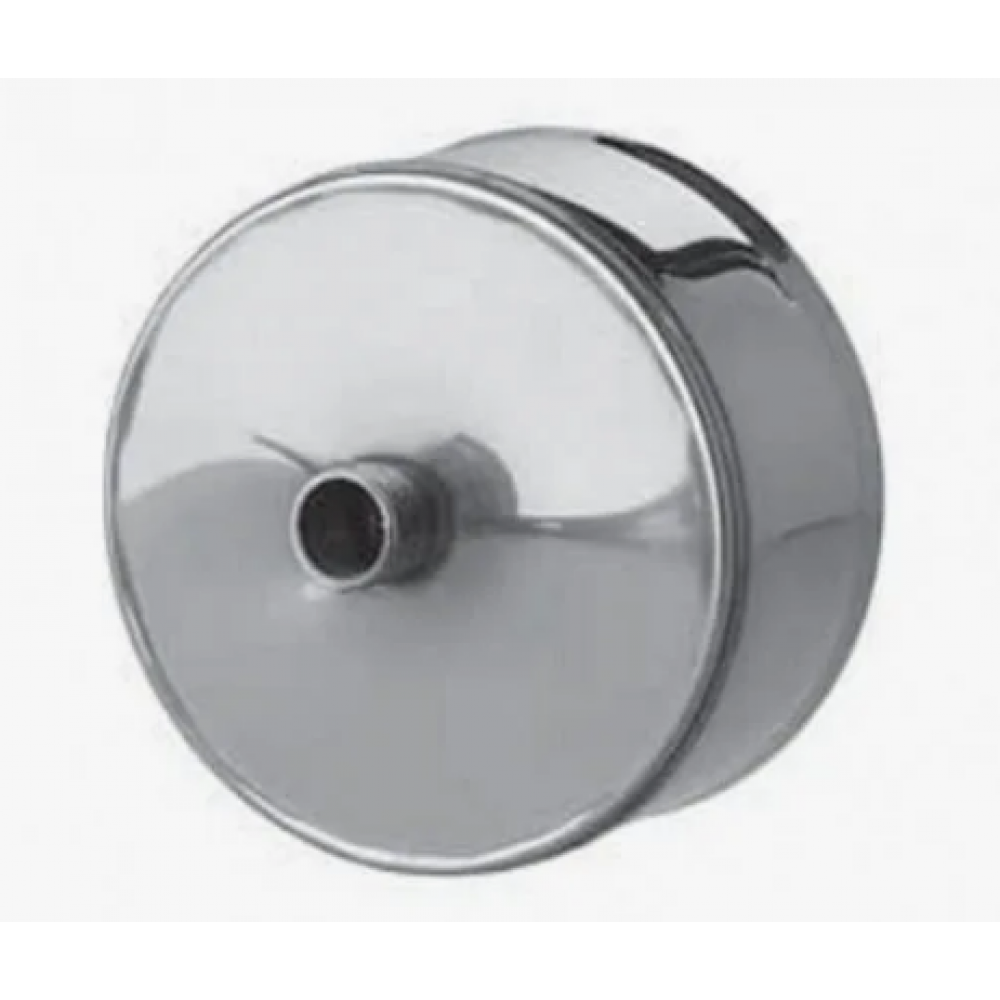 Заглушка с конденсатоотводом нерж Ф180 0,5 мм AISI 430