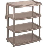 Этажерка для обуви ПАОЛА 4 полки 490х310х780мм коричн. 431240014