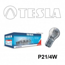 Лампа авто 12V P21/4w BAZ15s двухконтактная Tesla (R566)