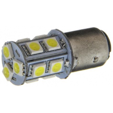 Лампа светодиодная 12V w21w (w3x16d) 13LED SMD-5050 желтая(стоп,поворот/без цоколя)
