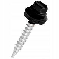 Саморез кровельный 5,5* 25 RAL 9005 Черный (уп. 12штук) ХХХХХХХХХХХХХХХХ