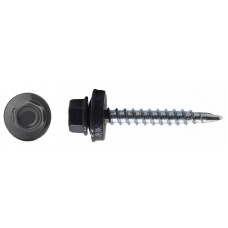 Саморез кровельный 4,8*50 RAL 7024 Графит (уп. 40штук)