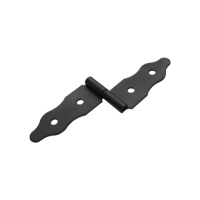 Петля стрела  90*260 фигурная черная матовая Правая (9397)