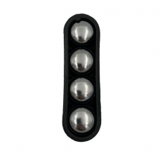 Болты номерного знака на гайке (хром колпачки) нержавейка