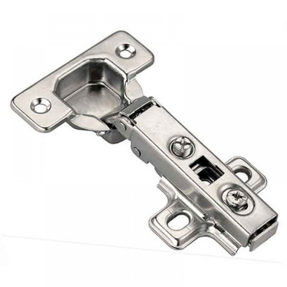 Петля мебельная мини полунакладная с доводчиком StahlBuro D26 Clip-on (2шт/уп) (15909)
