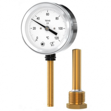 Термометр ТА120 резьба 1/2" биметаллический