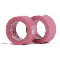 Лента малярная деликатная для свежеокрашенных поверхностей розовая 50мм х 20м (22)ХХХ