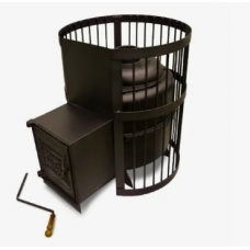 Печь банная чугунная Тигра в клетке Стандарт от 18 до 30м3 В/К (ДТ-4) АКЦИЯ