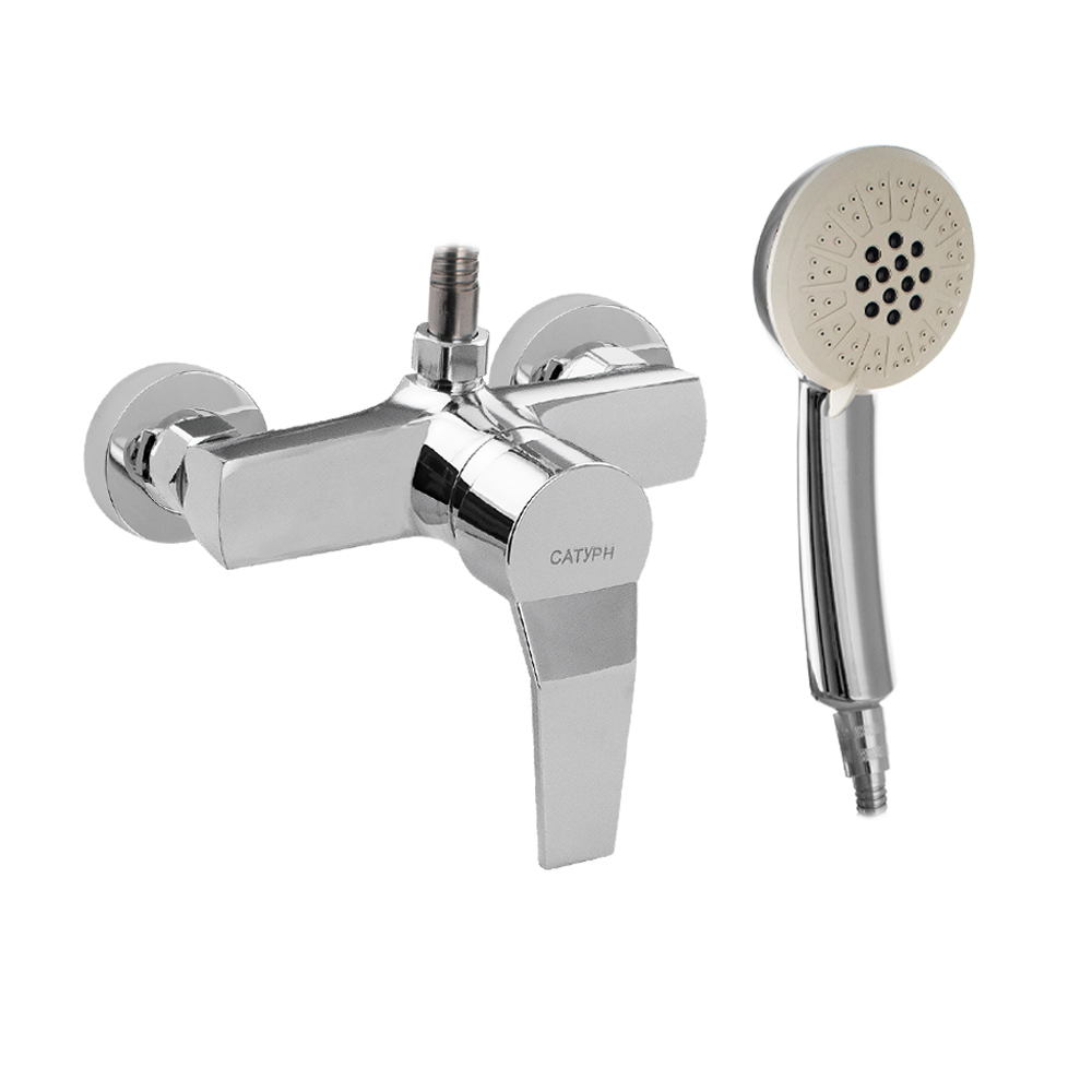 Смеситель для душа САТУРН с гибким шлангом 48003