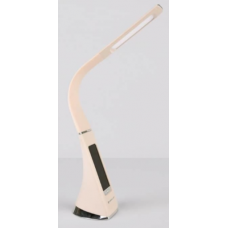 Светильник настольный светодиод. DE511 BG бежевый с дисплеем