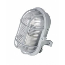 Светильник Oval/ПСХ  60 белый Е27 60W IP44 стекло/пластик с решеткой SQ0312-0001
