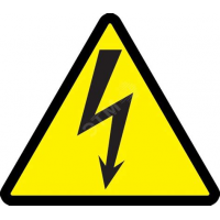 Знак безопасности Молния 130х130 (1лист-4зн.) ИЭК