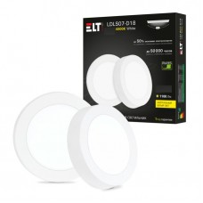 Светильник светодиодный потолочный LDLS07-D24 18Вт,220В,4200К алюминий ELT  АКЦИЯ 20%