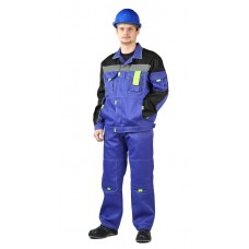 Костюм Рольф (куртка+п/комбинез.) василек/черный/лимон р.60-62 182-188 (КОС122-045)