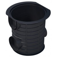 Дождеприемник пластиковый круглый ДС-25 без решетки, с корзиной Брак АКЦИЯ 50%