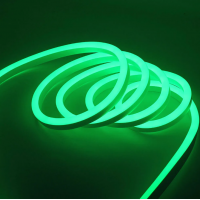 Гибкий неон 220В 9,6Вт/м IP67 зеленый 504313